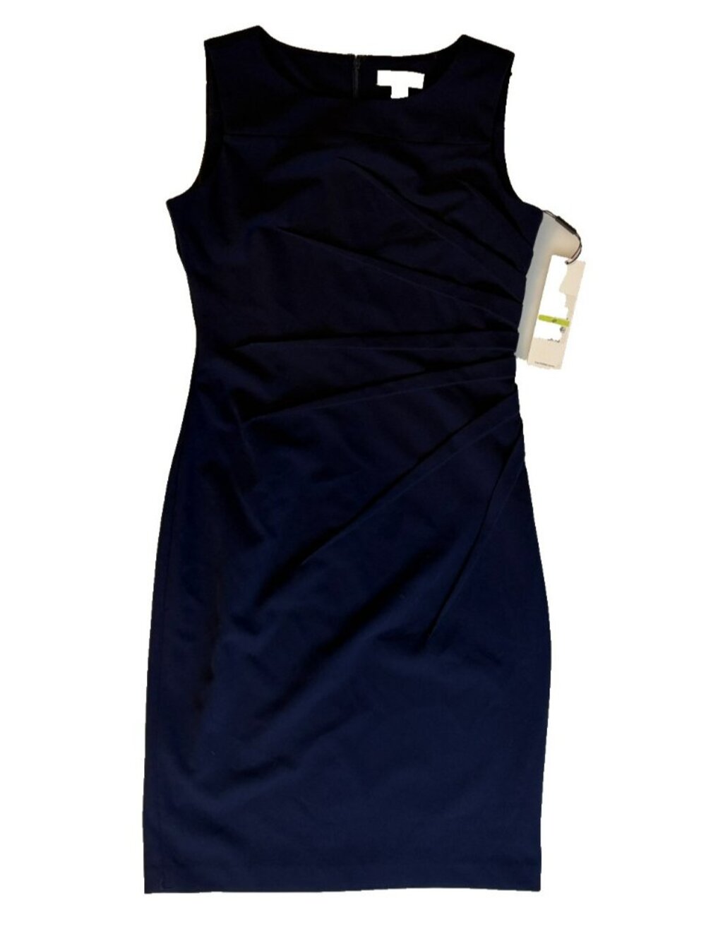 Calvin Klein Women's Navy Blue Sheath Sleeveless Tank Top Dress Size 4P NEW
